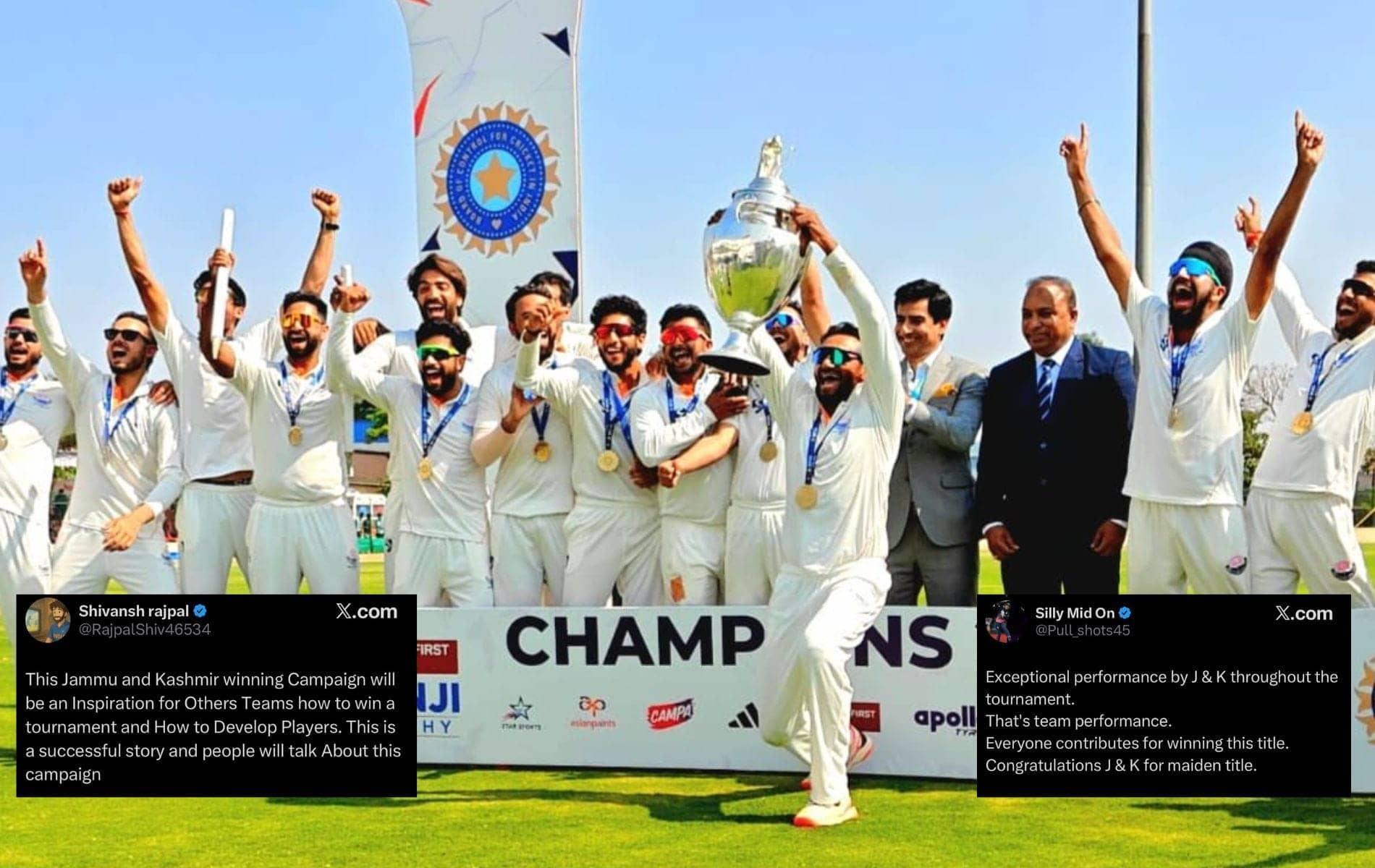Jammu & Kashmir makes history with first Ranji Trophy win!